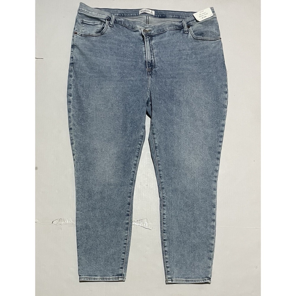 Abercrombie & Fitch Plus Size The Super Skinny Ankle Jeans High Rise 24 R X 27‎